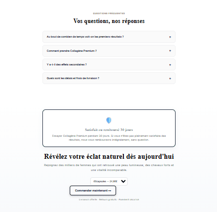 FAQ collagène premium